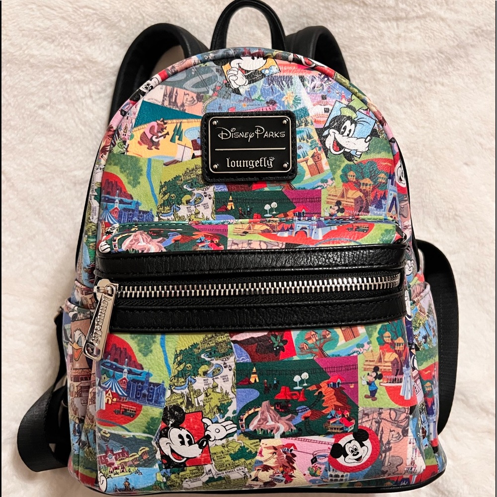 Disney Parks Collage Loungefly Backpack